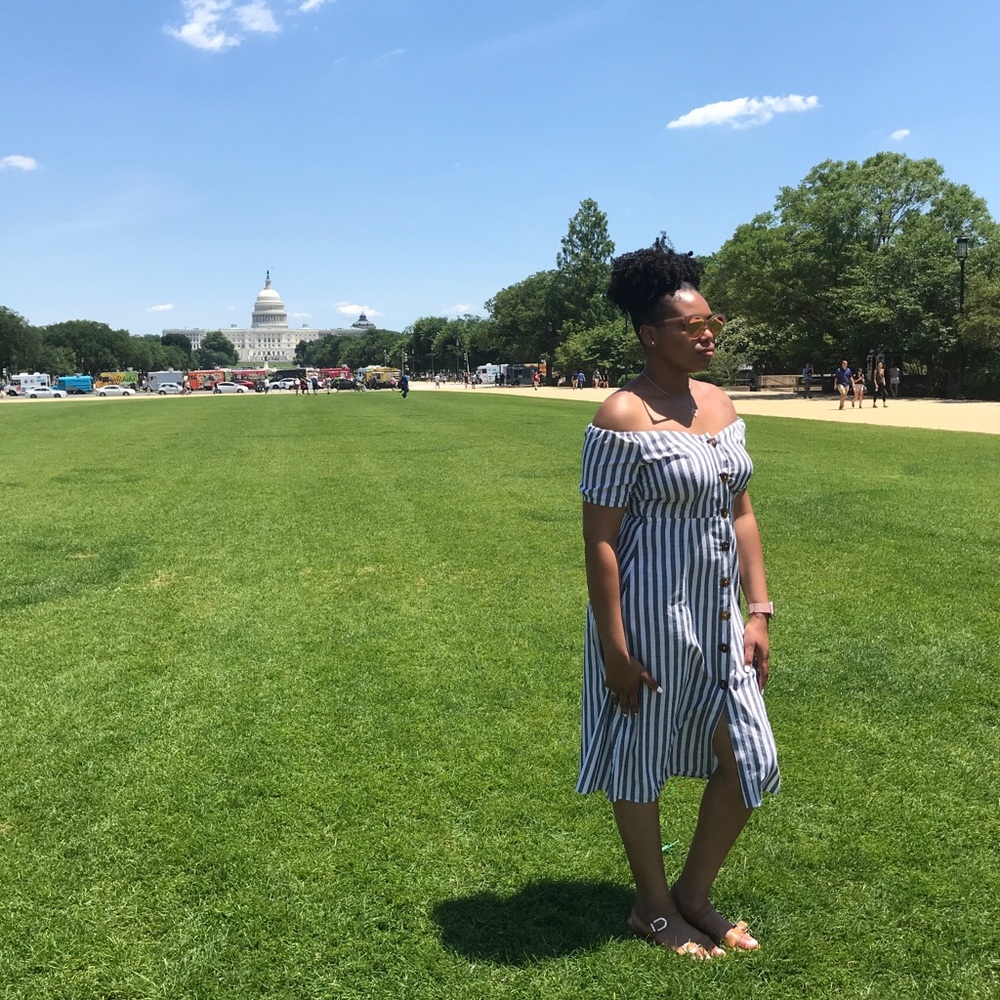 ASOS Off the Shoulder Midi Sundress